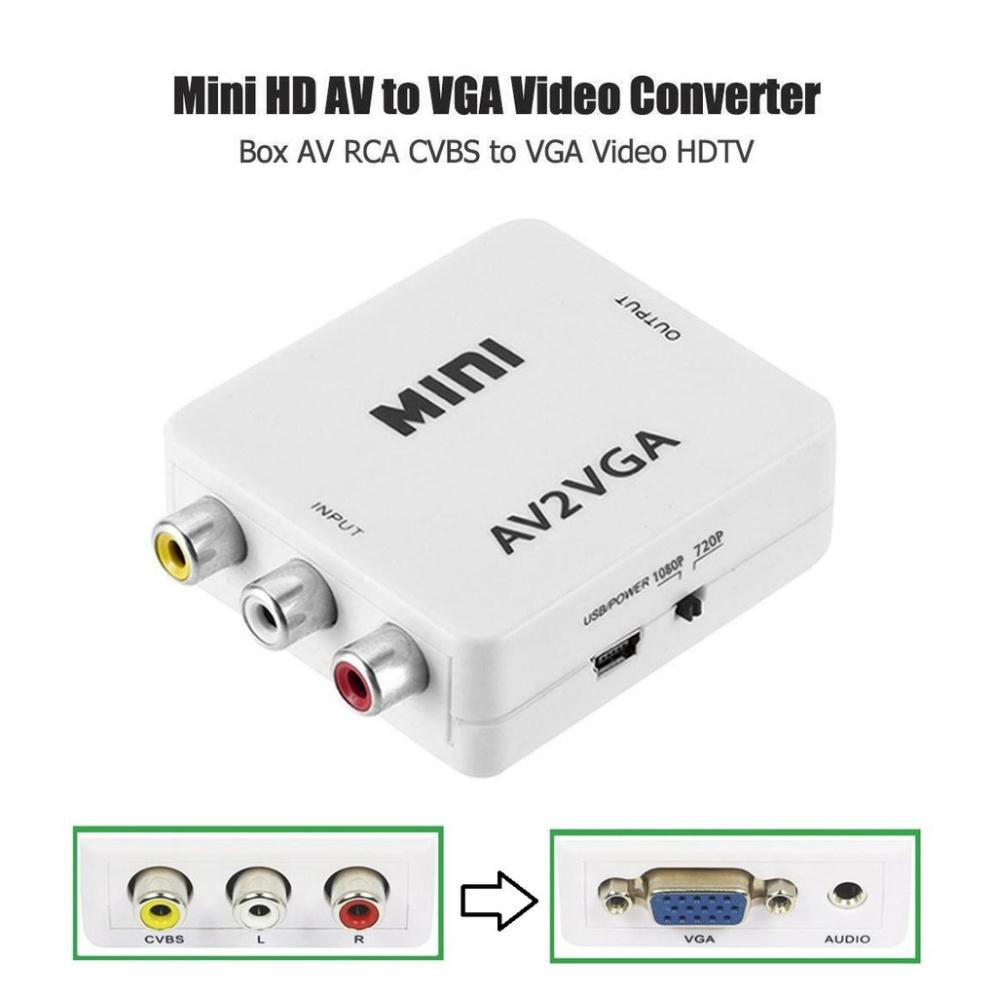 [FREESHIP TOÀN QUỐC] Box Chuyển mini AV Ra VGA