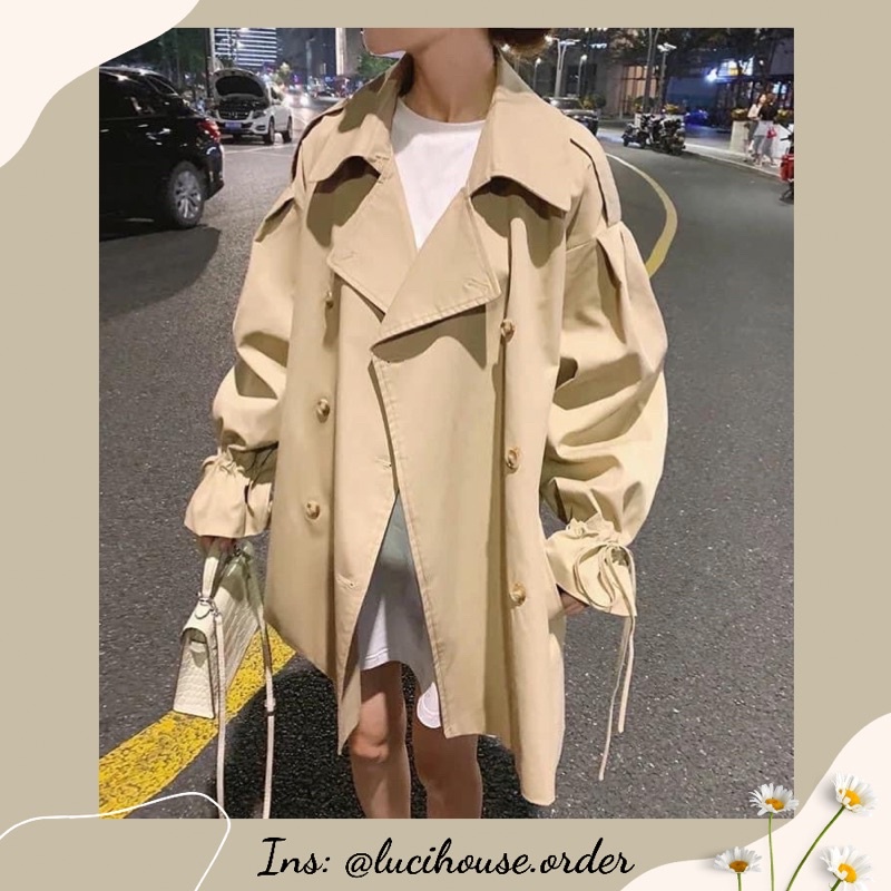 [HÀNG CÓ SẴN] Áo kaki trenchcoat nữ siêu xinh