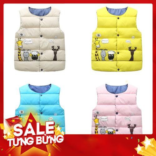 ÁO PHAO GHI LÊ THỜI TRANG MÙA ĐÔNG CHO BÉ YÊU -Hàng nhập khẩu