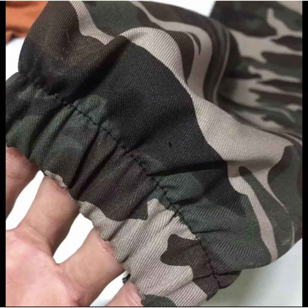 Quần jogger lính CAMO UNISEX (40-75KG). Có ảnh thật