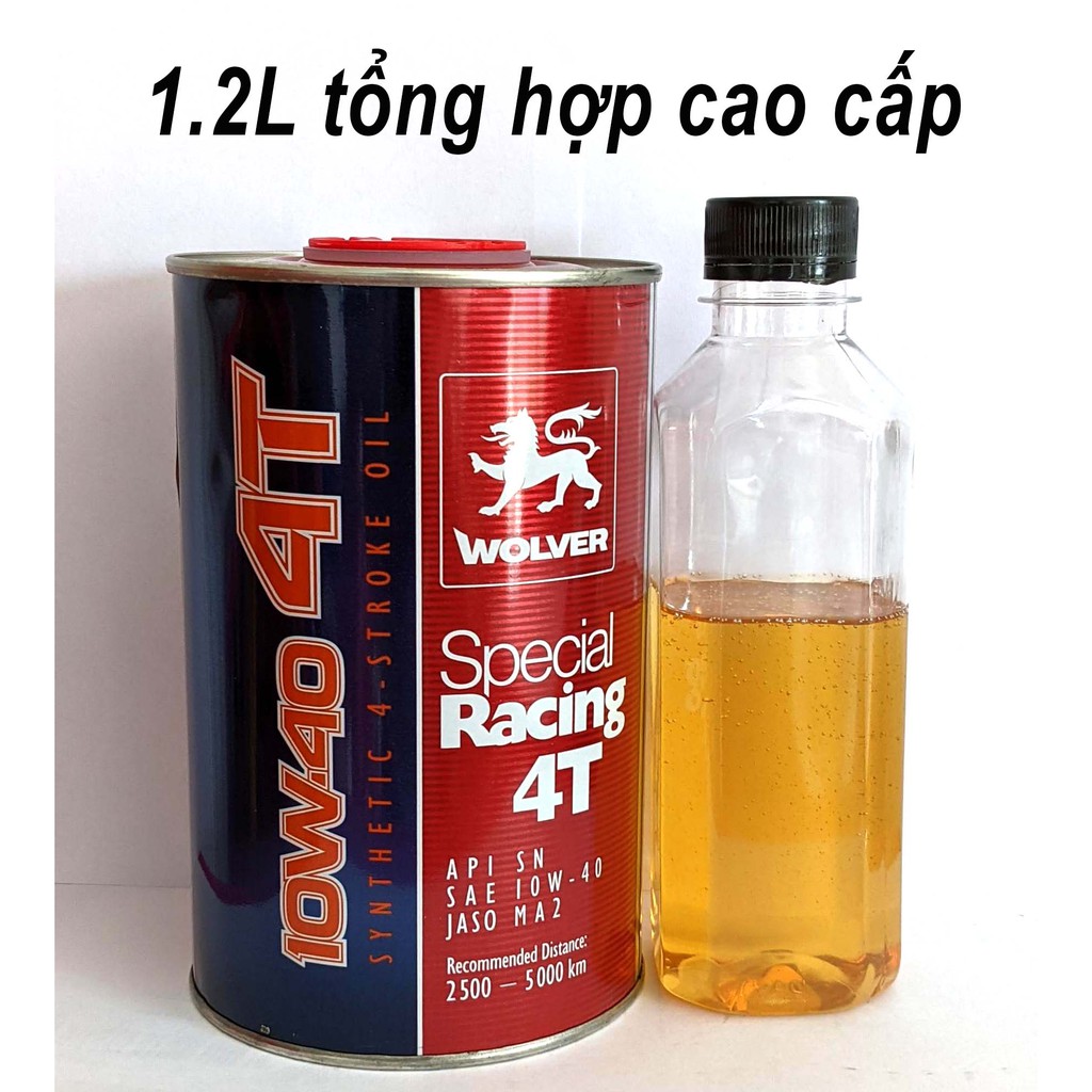 Nhớt Wolver Special Racing 10W40 SN Cao Cấp Nhập Khẩu Đức (0.8L; 1L; Chiết Lẻ)