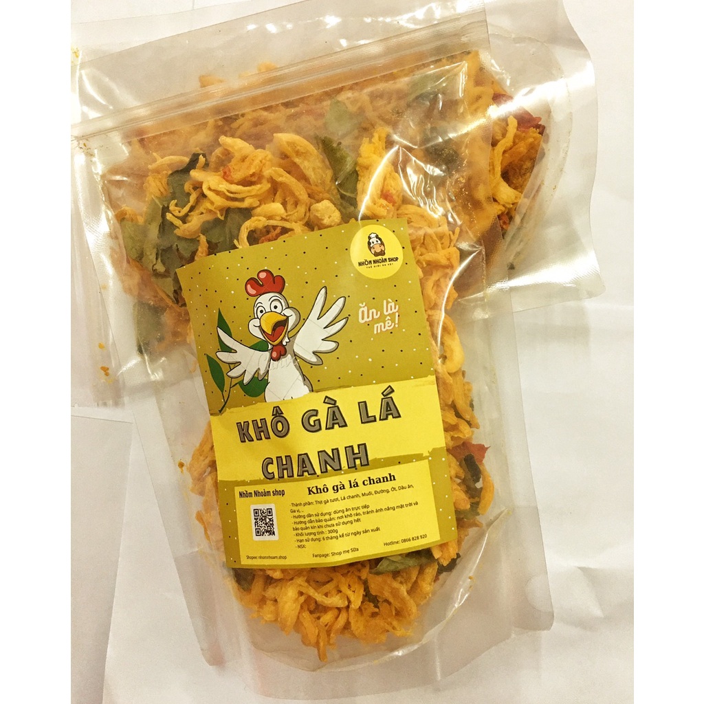Khô GàLlá Chanh, Khô Gà Xé Cay, Túi zịp 100g, Hàng Loại 1 | BigBuy360 - bigbuy360.vn