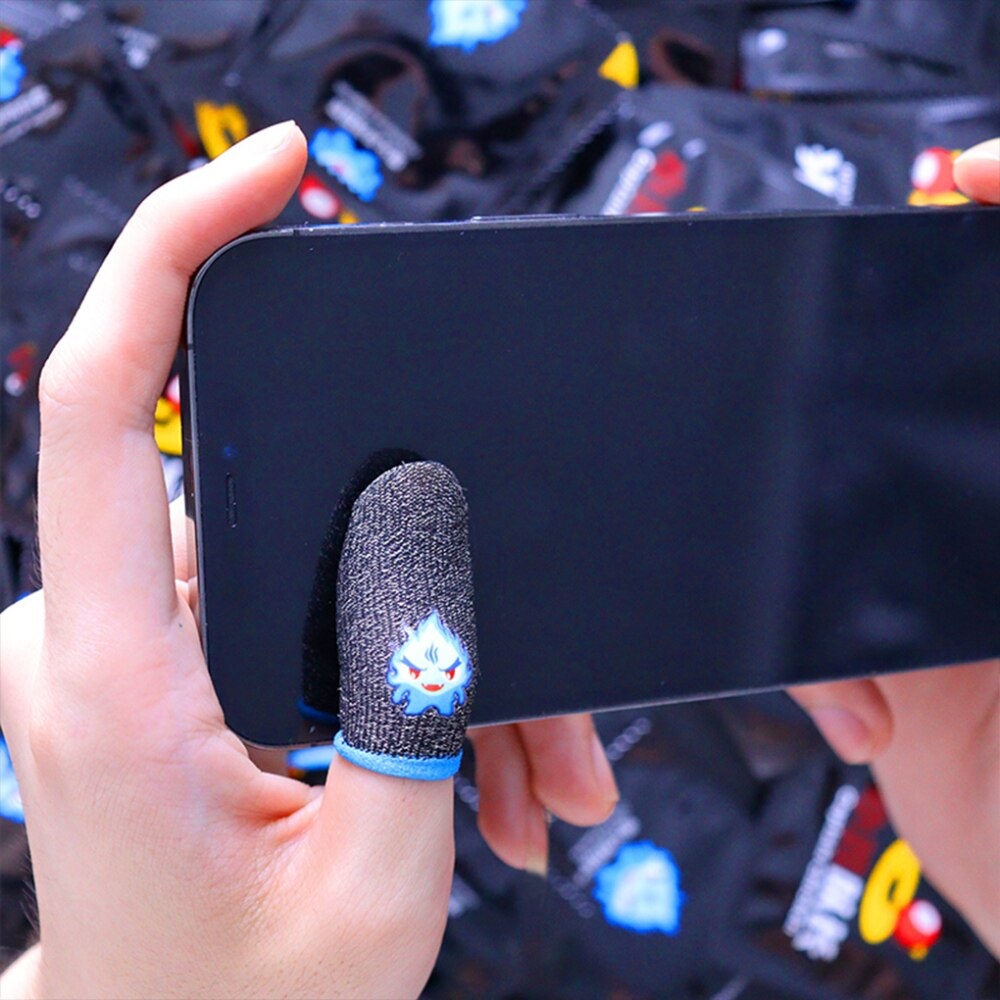 Găng tay chơi game Ghost xanh cảm ứng Tặng (2 cái) bao tay chơi game sẵn hàng Hà Nội