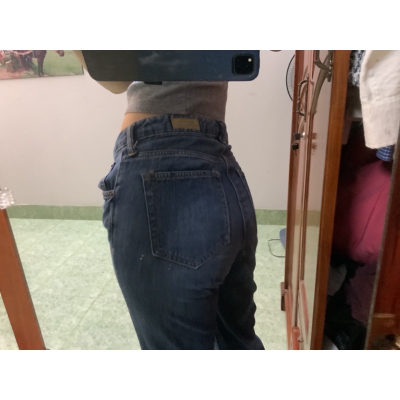 Quần Mom jeans Cạp cao American Holic