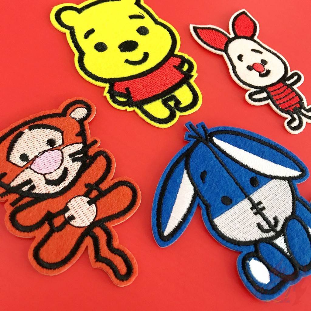 ☸ Disney Patch ☸ 1Pc Winnie the Pooh Diy Sew on Iron on Patch（Winnie the Pooh - Series 1）