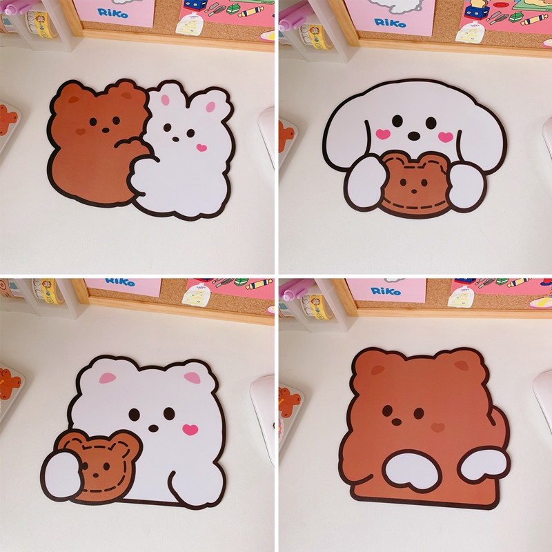 Tấm Lót Chuột Máy Tính Hình Gấu Tambra Kawaii Chống Trượt & Nước