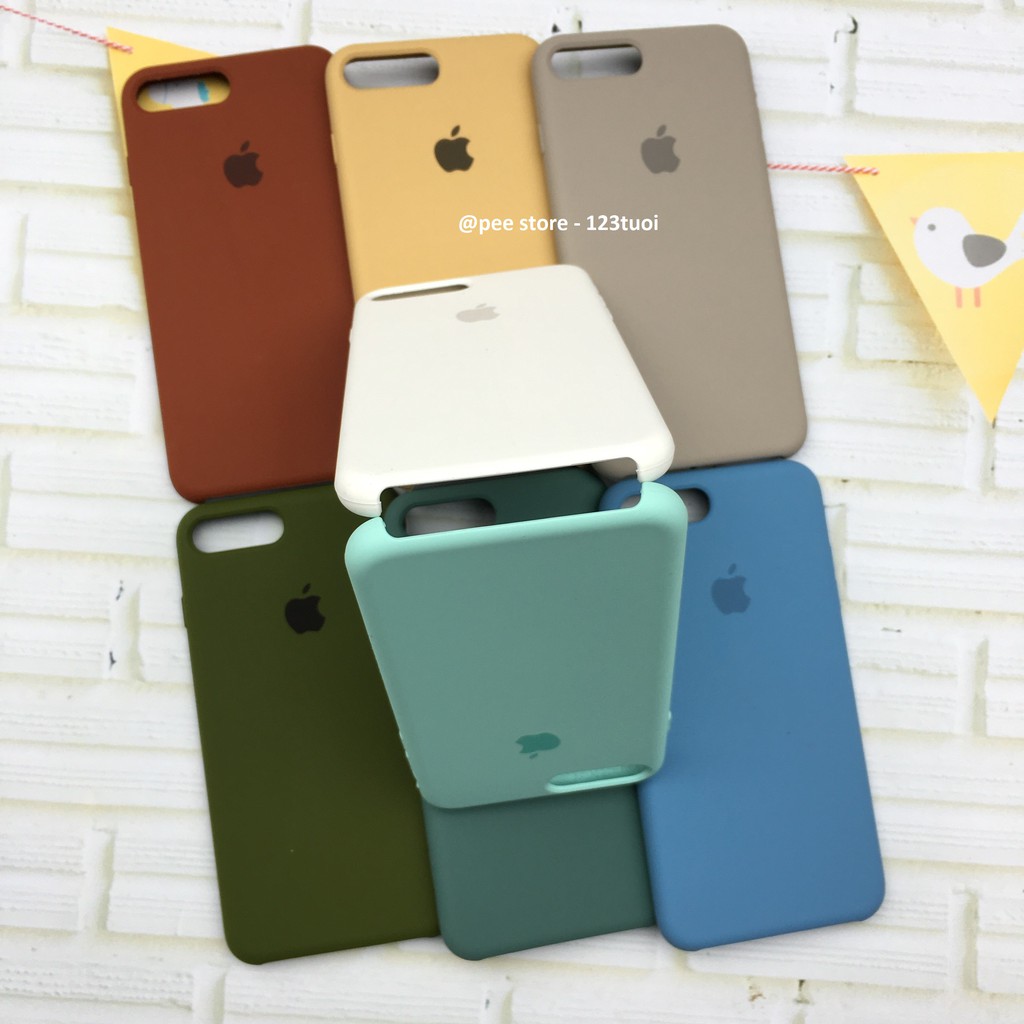 ỐP IPHONE SILICON CHỐNG BẨN LOGO TÁO - 8 MÀU | BigBuy360 - bigbuy360.vn