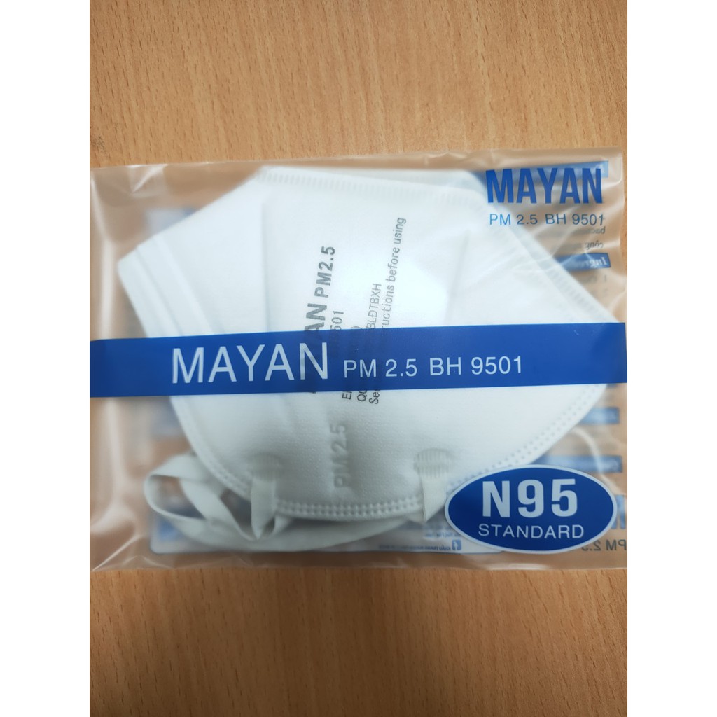 [Mã COSDAY - 50k đơn 250k] Khẩu trang N95 9501 Mayan cao cấp đạt tiêu chuẩn chất lượng PM 2.5 (túi 2 cái) | BigBuy360 - bigbuy360.vn