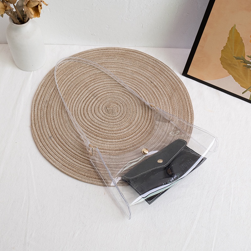 Túi Đeo Vai Mini Trong Suốt Thiết Kế Dễ Thương Cho Nữ