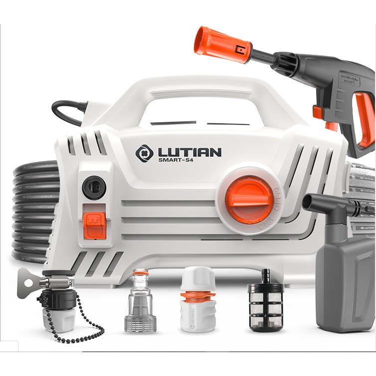 Máy Bơm Rửa Xe Áp Lực Cao, Xịt Rửa Xe Gia Đình LUTIAN SMATS S4 1400W, Giá Tốt
