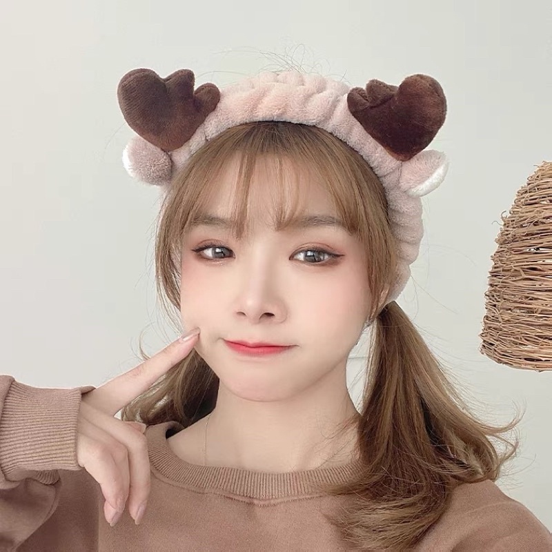 Băng Đô Rửa Mặt Tổng Hợp, Băng Đô Tai Thỏ Tai Mèo Nơ Sừng Dễ Thương Warm&Cute A212 A213 A214 A230