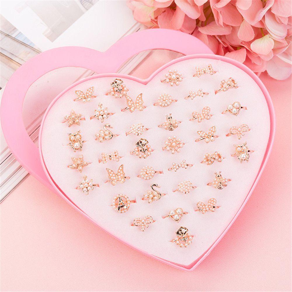 Hộp Đựng Nhẫn Hình Trái Tim Màu Hồng Siêu Bền Tiện Dụng