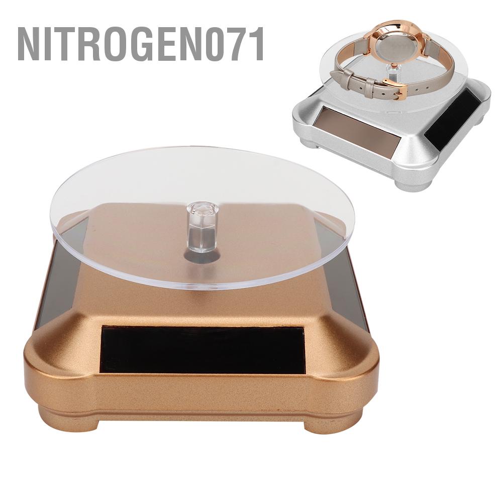 Nitrogen071 Rotating Solar Energy Multi-Purpose Watch Phone Jewelry Display Makeup Holder Rack