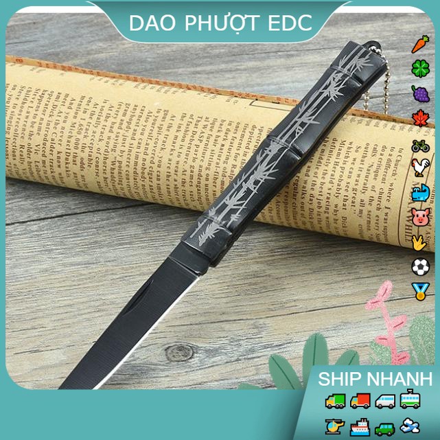 Dao Nhỏ Hình Cây Tre Đen - Lưỡi Săc Bén
