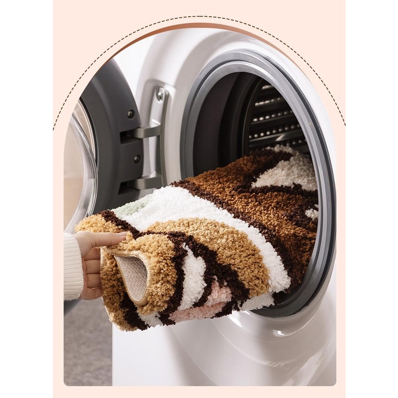 Thảm Chùi Chân Chống Trượt Thấm Hút Tốt In Họa Tiết Hoạt Hình Maruko Đáng Yêu