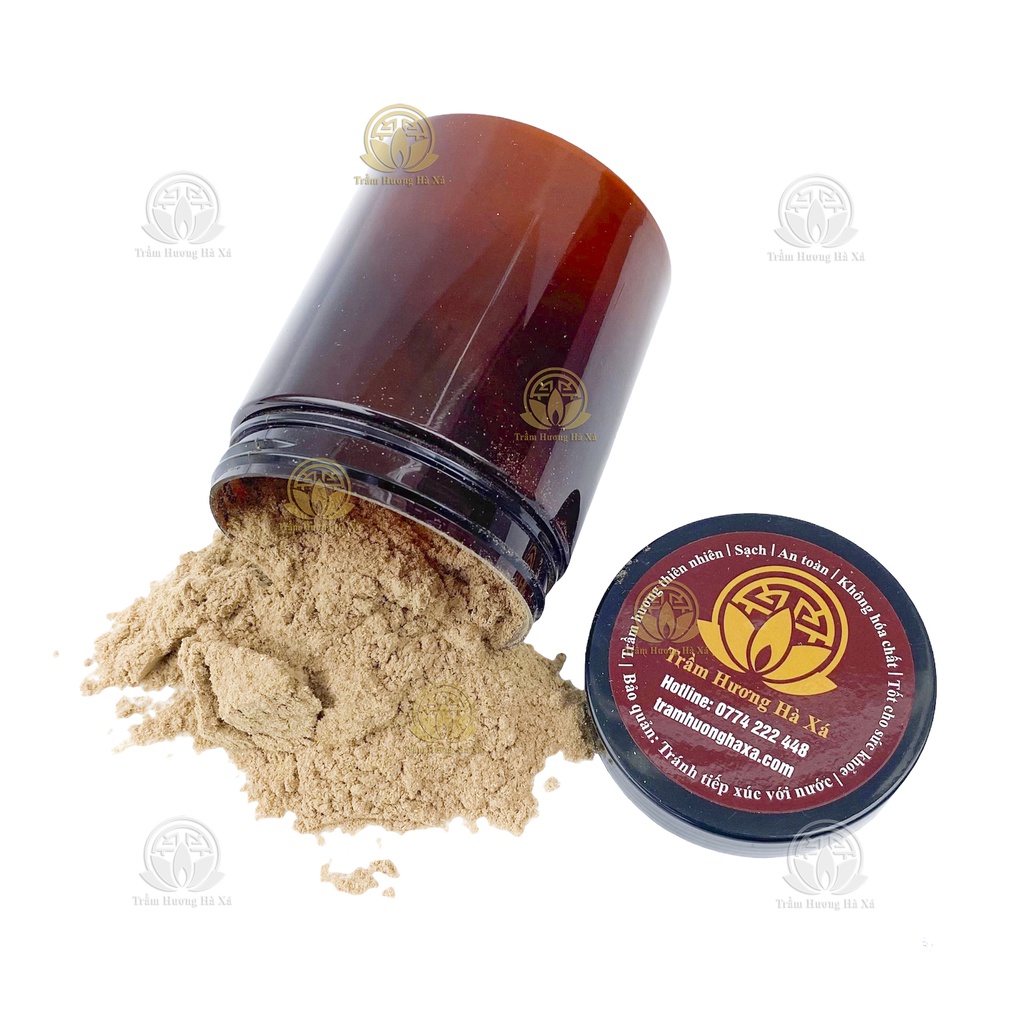 Bột Trầm Hương Hà Xá xông nhà 100g đồ thờ cúng phong thủy tẩy uế