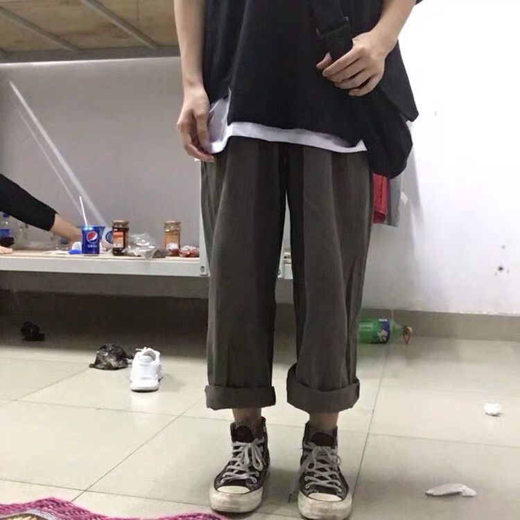 [ORDER] Quần kaki ống rộng suông unisex ulzzang oversize street style ( Ảnh thật ở cuối )