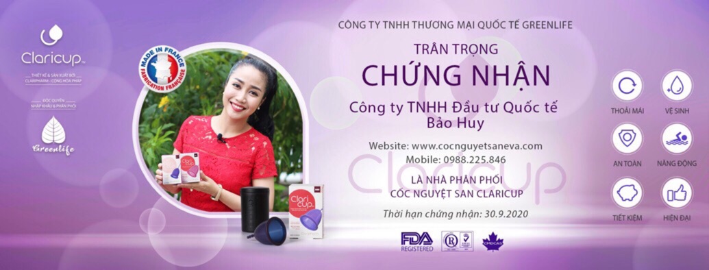 Cốc nguyệt san claricup( có quà tặng siêu xịn)