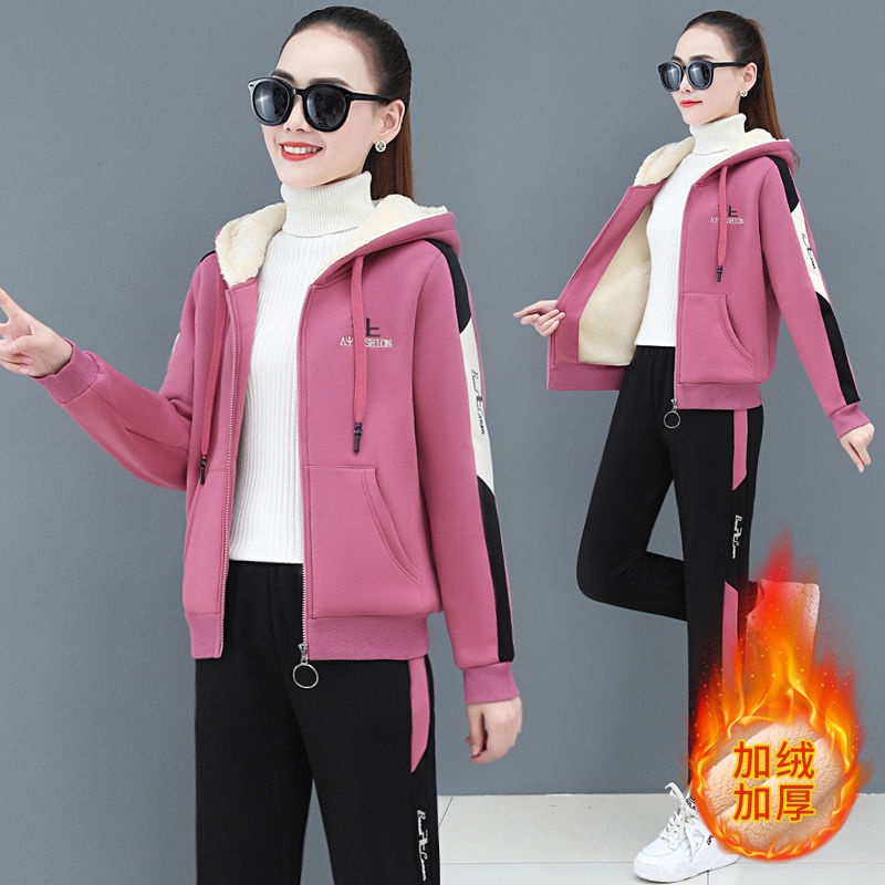 [Stage Creative Wear] Bộ Đồ Thể Thao Vải Lông Cừu Dày Dặn Thời Trang Thu Đông Dành Cho Nữ 2021 | BigBuy360 - bigbuy360.vn