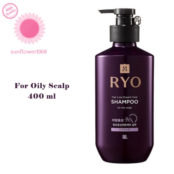 RYO Hair Loss Expert Care Shampoo 400ml dành cho da đầu nhờn, Jayangyunmo 9EX, đổi mới năm 2021 [sunflower1968]