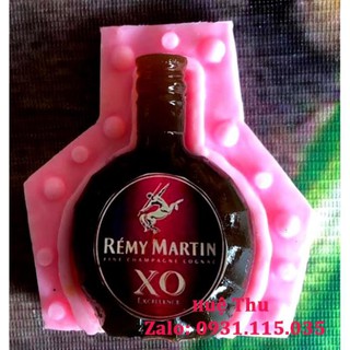 Khuôn silicon Chai Rượu XO / Chivas nhấn xôi hoa đậu, làm bánh rau câu