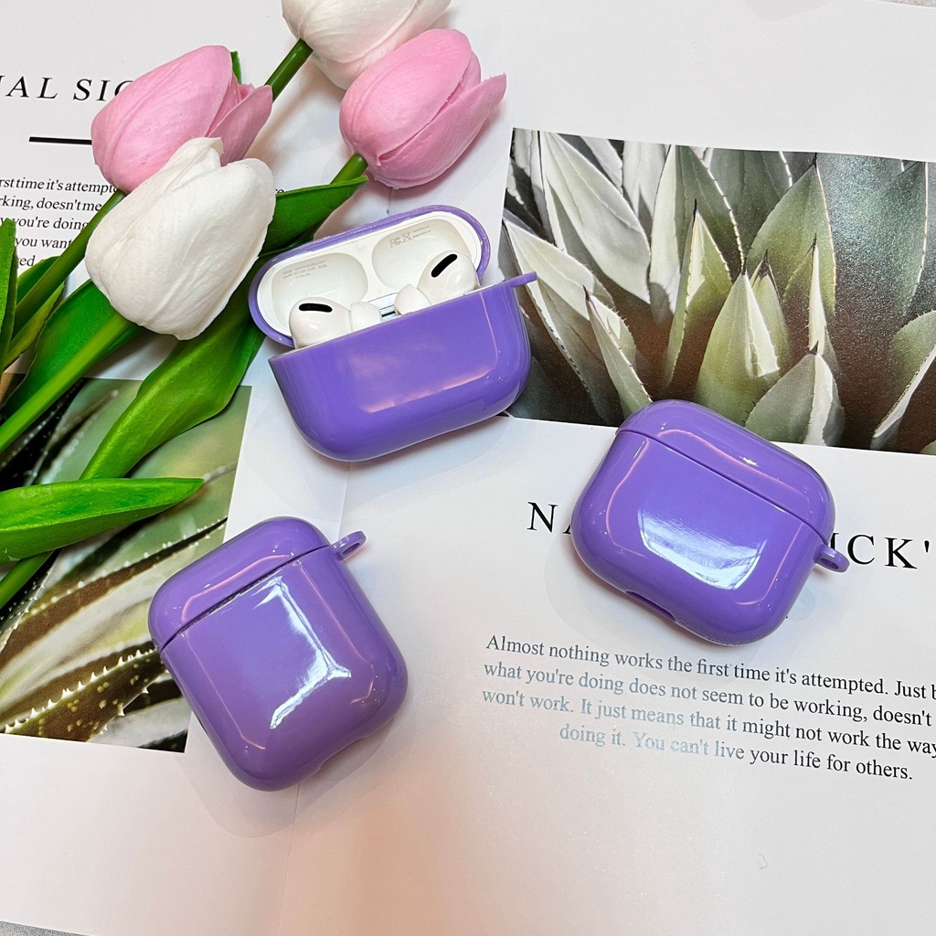 Vỏ Bảo Vệ Hộp Sạc Tai Nghe Bluetooth Bằng TPU Mềm Màu Kẹo Cho Airpods 1 2 Pro 3