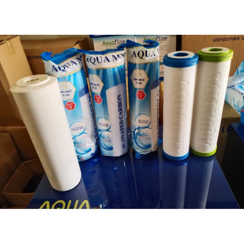 BỘ 3 LÕI LỌC NƯỚC 1 2 3 CAO CẤP ( LÕI SỐ 2 CATION KHỬ CANXI NHẬP KHẨU CÓ ĐẢO MUỐI ) | BigBuy360 - bigbuy360.vn