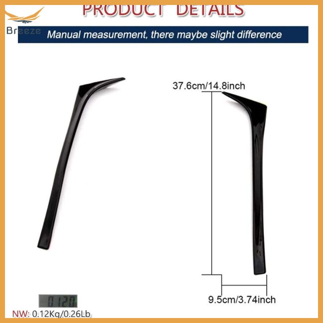 breeze 2pcs Rear  Window  Spoiler Rear Wing Side Roof Spoiler Lip Window Vent Decoration Deflectors Compatible For Golf | BigBuy360 - bigbuy360.vn