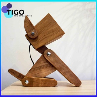 ĐÈN ĐỌC SÁCH,ĐÈN TRANG TRÍ HÌNH CHÚ CHÓ SIÊU ĐÁNG IU BẰNG GỖ THÔNG HANDMADE