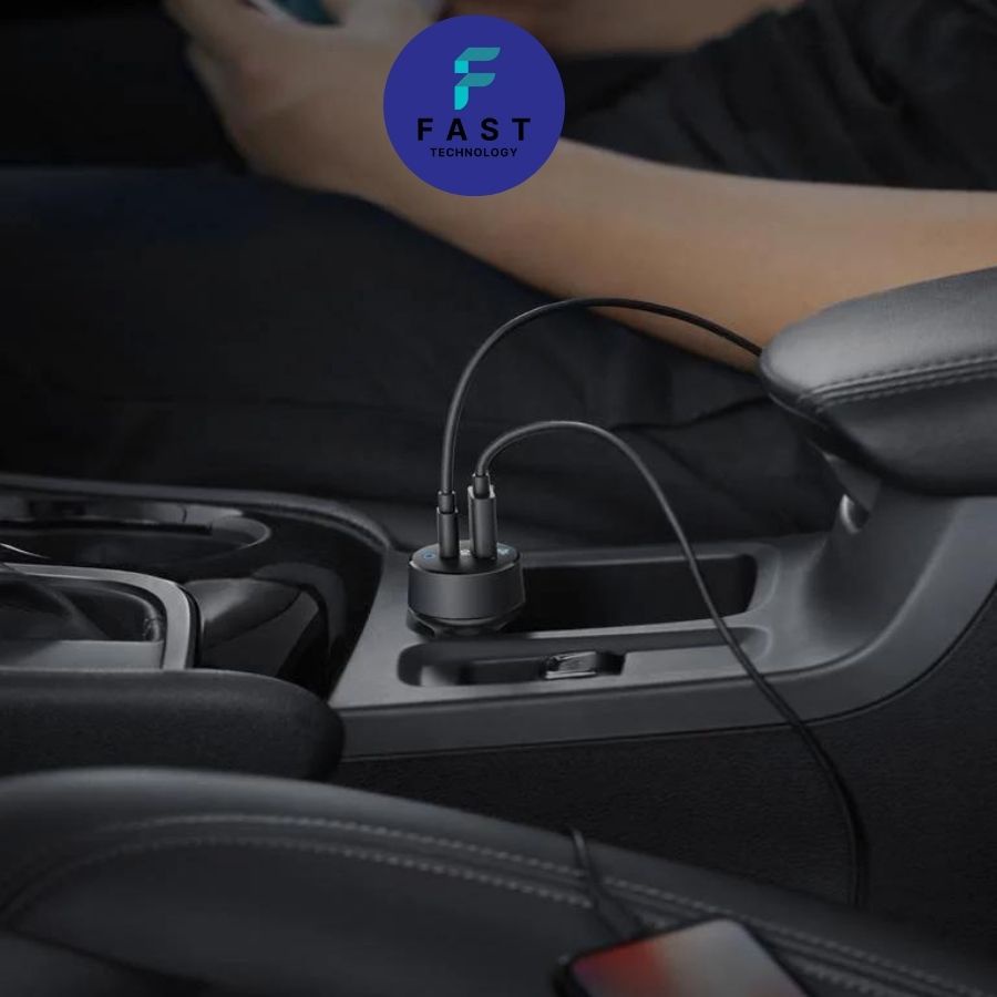 Tẩu sạc nhanh oto Anker PowerDriver PD+ 2 35w Type C 20w USB 15w IQ3 Bảo hành 12 tháng