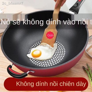 ™™✾Chảo chống dính kim cương của Đức Nồi nấu ăn bằng đá y tế gia dụng Chảo chống dính đáy chảo không khói bếp từ bếp ga