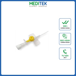 Kim luồn tĩnh mạch Ấn độ Healflon, Hộp/ 100 kim, số 24G