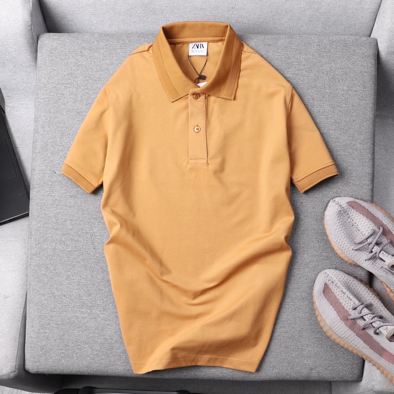 Áo thun polo ZR ngắn tay nhiều màu thun cao cấp thấm hút tốt