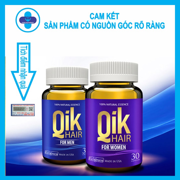 Qik Hair - Cải thiện tình trạng rụng tóc cho cả nam và nữ