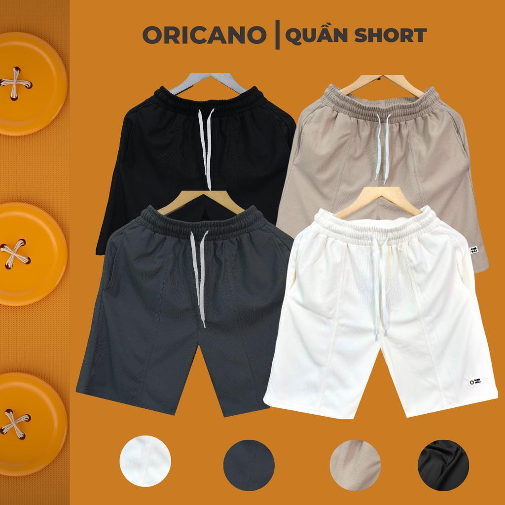 Quần Short Thun Nam ORICANO Trơn Chất Vải Xốp Tổ Ong Cao Cấp Mát Mẻ Thoải Mái