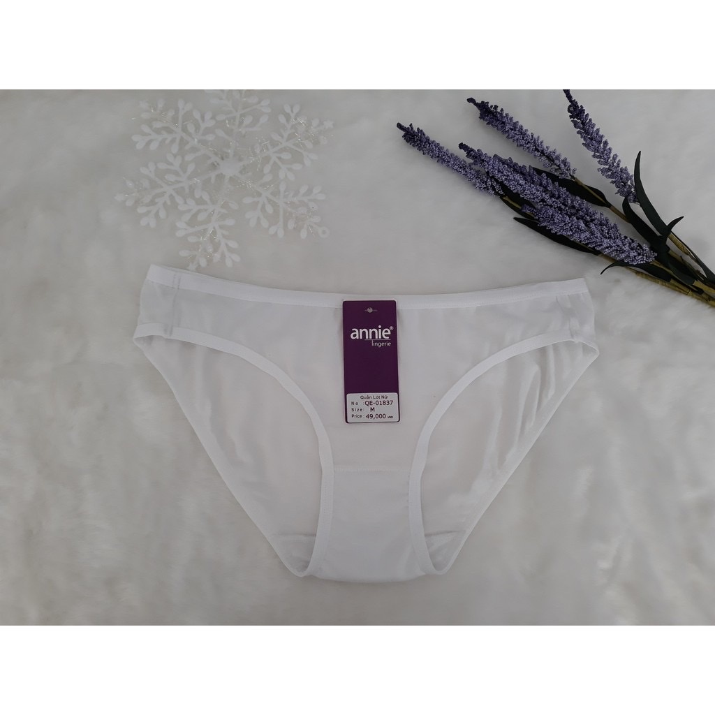 QE 837.Quần lót  basic chất  liệu cotton 100% thương hiệu annie,chất liệu thun cotton lụa,co giãn bốn chiều.Size M,L,XL