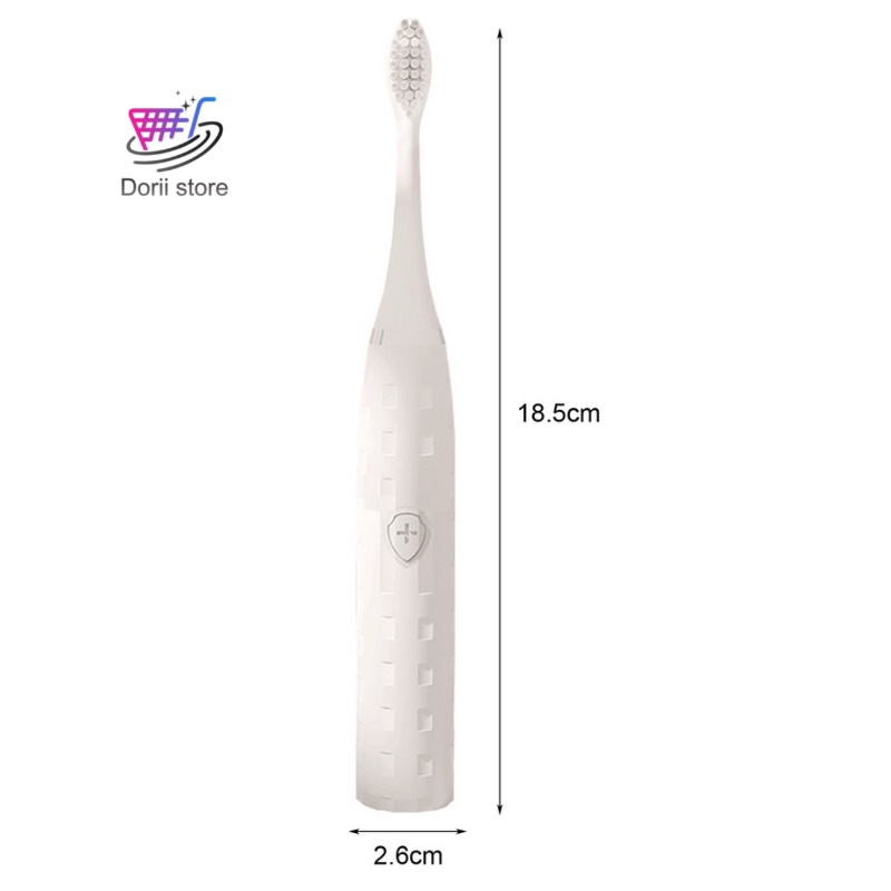 Bàn Chải Đánh Răng Điện Tử Cầm Tay Lông Mềm Chống Thấm Nước IPX7 Tiện Lợi- Dorii Store