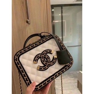 Túi Cốp Chanel Case Viền Xích