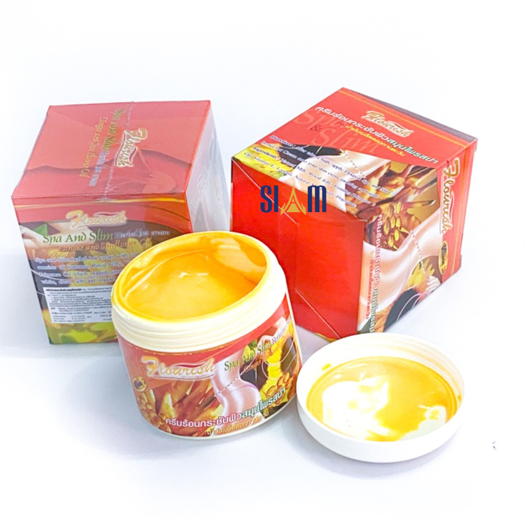 Cao gừng - Kem Tan Mỡ Bụng Gừng Ớt Flourish Thái Lan 500gr