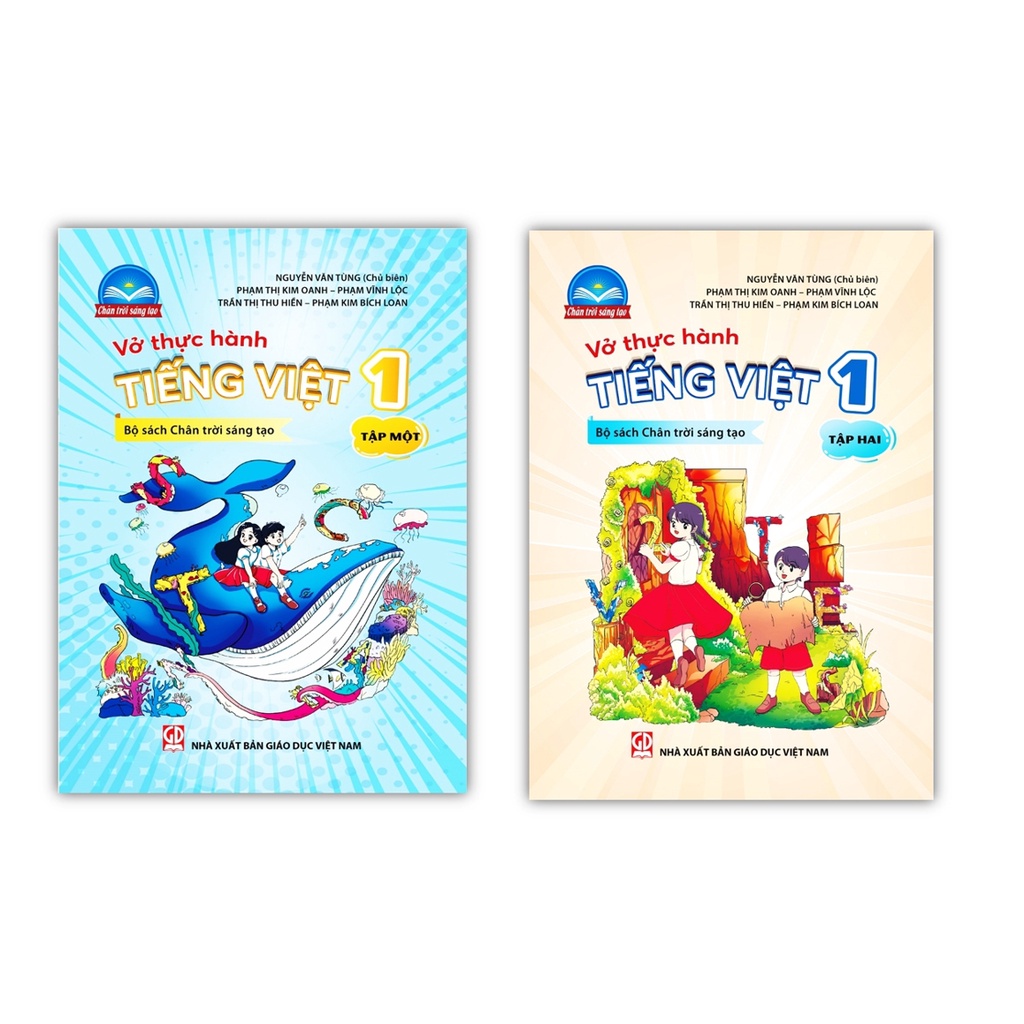 Sách - Combo Vở thực hành Tiếng Việt 1 - Tập 1 + 2 (Bộ sách Chân trời sáng tạo)