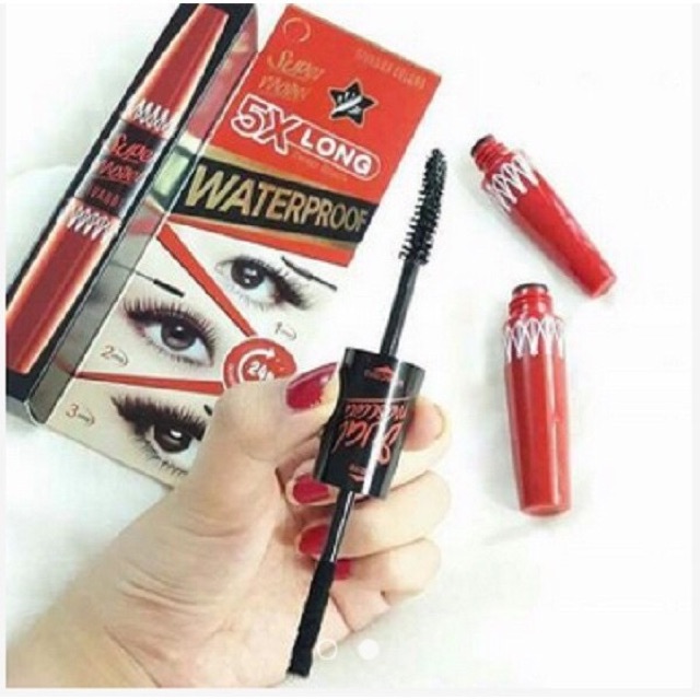 Mascara Nối Mi 2 Đầu Sivanna Colors Super Model 5X Long Deep Black Waterproof | BigBuy360 - bigbuy360.vn