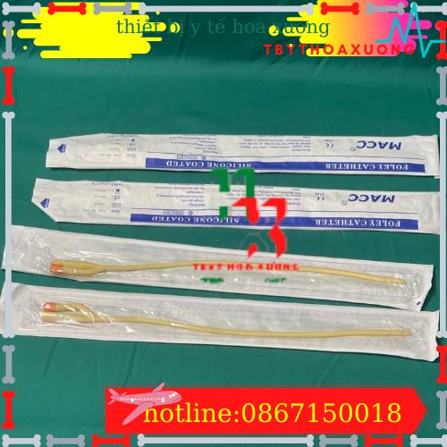 HỘP 10 DÂY THÔNG TIỂU 2 NHÁNH FOLEY CATHETER 12Fr, 14Fr, 16Fr, 18Fr, 20Fr, 22Fr,24Fr