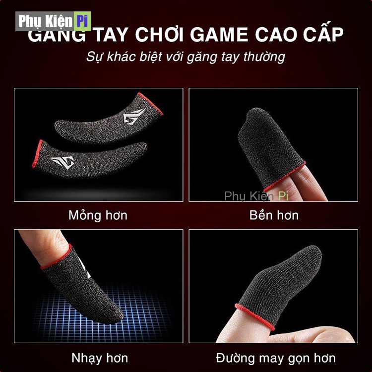 Găng tay chơi game MeMo, Shezi sợi bạc 24 kim cao cấp