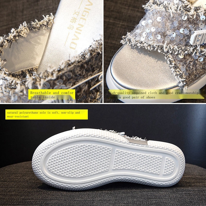 Dép Đế Xuồng Dày Dặn Chống Thấm Nước Thời Trang Mùa Hè Dành Cho Nữ 2022