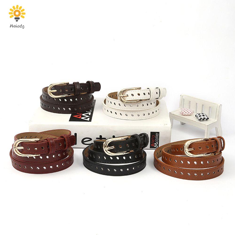 Thắt Lưng Da PU Khóa Hợp Kim Nhiều Màu Sắc Phong Cách Vintage