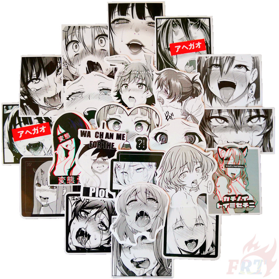 Set 30 đề can hỗn hợp hình cô gái anime gợi cảm ACGN 02 trang trí tự làm thời trang