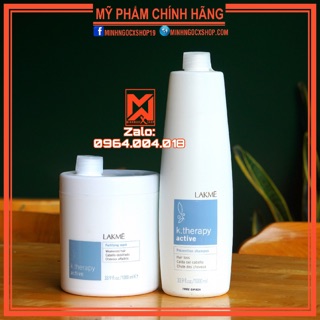 LAKME DẦU GỘI-MẶT NẠ LÀM TÓC KHỎE VÀ CHỐNG RỤNG TÓC LAKME K.THERAPY 1000ML
