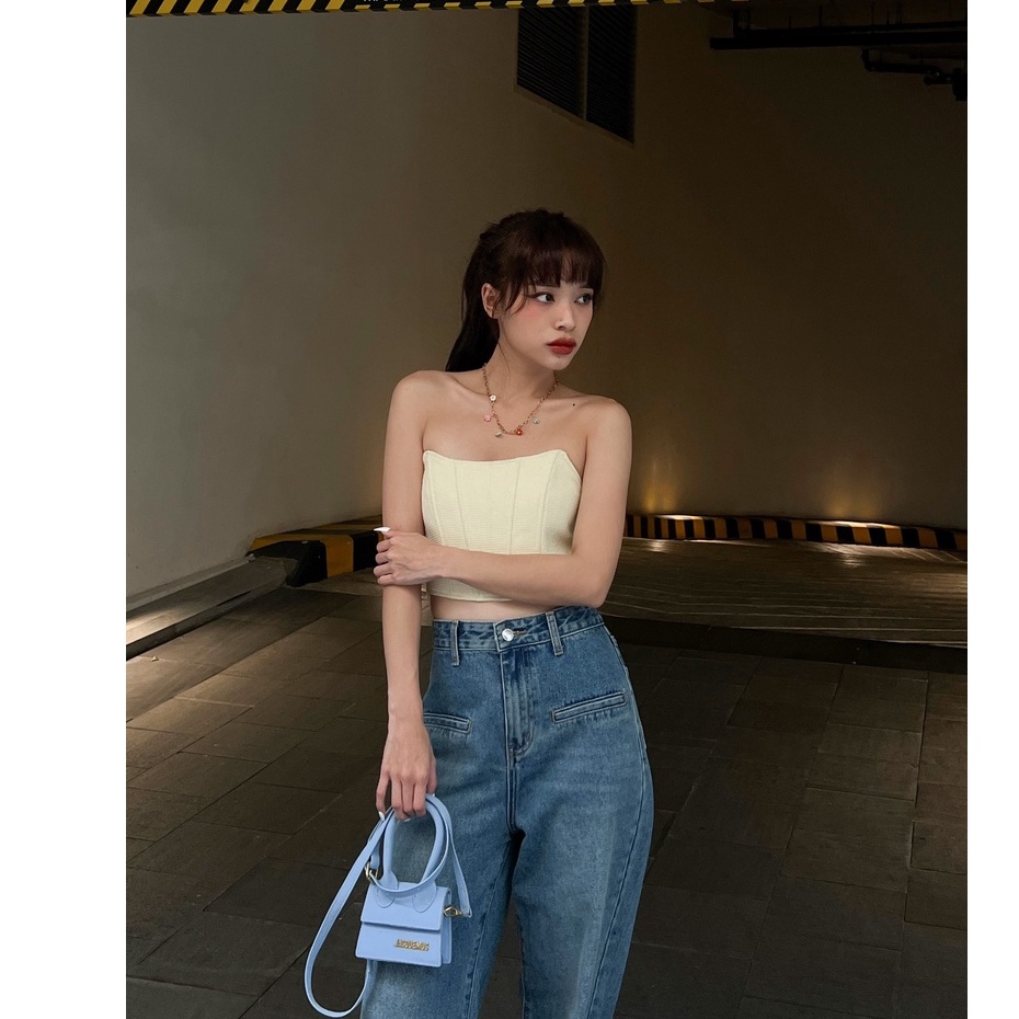 Áo ống croptop kiểu có gọng CORSETRY TOP
