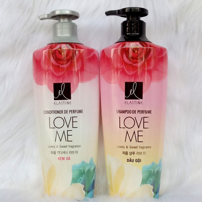 Dầu Gội - Dầu Xả Nước Hoa Elastine Double rich - LOVE ME 600ml