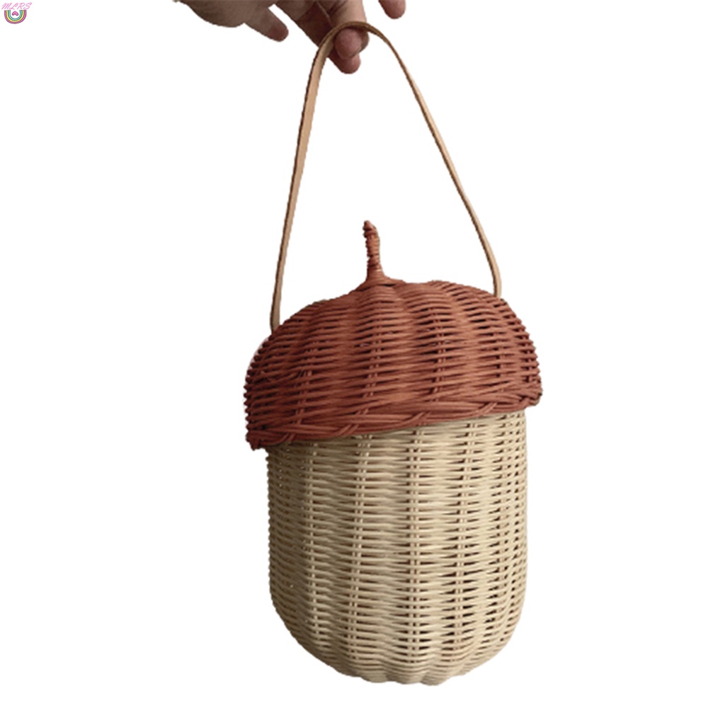 Ba Lô Đan Mây Thủ Công Dễ Thương Thời Trang Cho Bé Gái